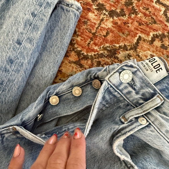 Agolde Light Blue Ankle Jeans - Picture 5 of 6